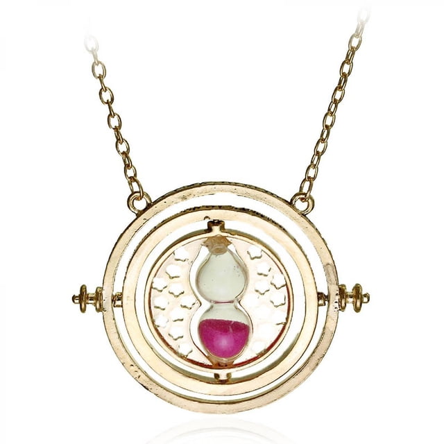 Shxx Harry Potter Tiempo Convertidor de Tiempo Reloj de Arena Collar Xq