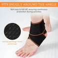 thumbnail image 4 of Ankle Brace for Sprained Ankle, Ankle Support for Women & Men, Adjustable Compression Wrap for Achilles Tendonitis & Plantar Fasciitis Relief (Orange), 4 of 13