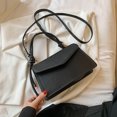 thumbnail image 3 of Bolsa Bolso bandolera de cuero PU Vintage para mujer, bolsos pequeños con solapa para mujer (negro) JShteea Para Estrenar, 3 of 9