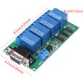 thumbnail image 5 of 12V 4Ch DB9 RS232 Placa de relé Control remoto UART Interruptor de puerto serie para Ca, 5 of 5