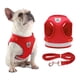thumbnail image 1 of Conjunto de arnés y correa para perros Chaleco reflectante de malla ajustable para perros p Eccomum Rojo,Pequeña, 1 of 7