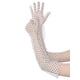 thumbnail image 5 of Guantes de malla de lunares para mujer, guantes de tul de organza extra largos, 1 par, talla única, puntos blancos y negros, 5 of 6