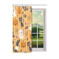 thumbnail image 2 of MKHERT Cute Animals Set Window Curtain Living Room,Bedroom Window Drapes 52x84 inch, 2 of 3
