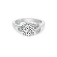 thumbnail image 4 of IGI Certified 2 Carat Round Shape Lab Grown Diamond Engagement Ring | 14K White Gold | Rosé Side Stone Diamond Ring | FG-VS1-VS2 Quality Friendly Diamonds, 4 of 6