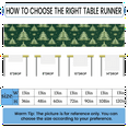 thumbnail image 2 of Qzaxky Table Runner Boho Table Runner Christmas Shining Trees Bohemian Boho Outdoor Table Runner Decoration for Indoor Outdoor Home Dinner Party Wedding Decor 13 x 36 Inch, 2 of 9