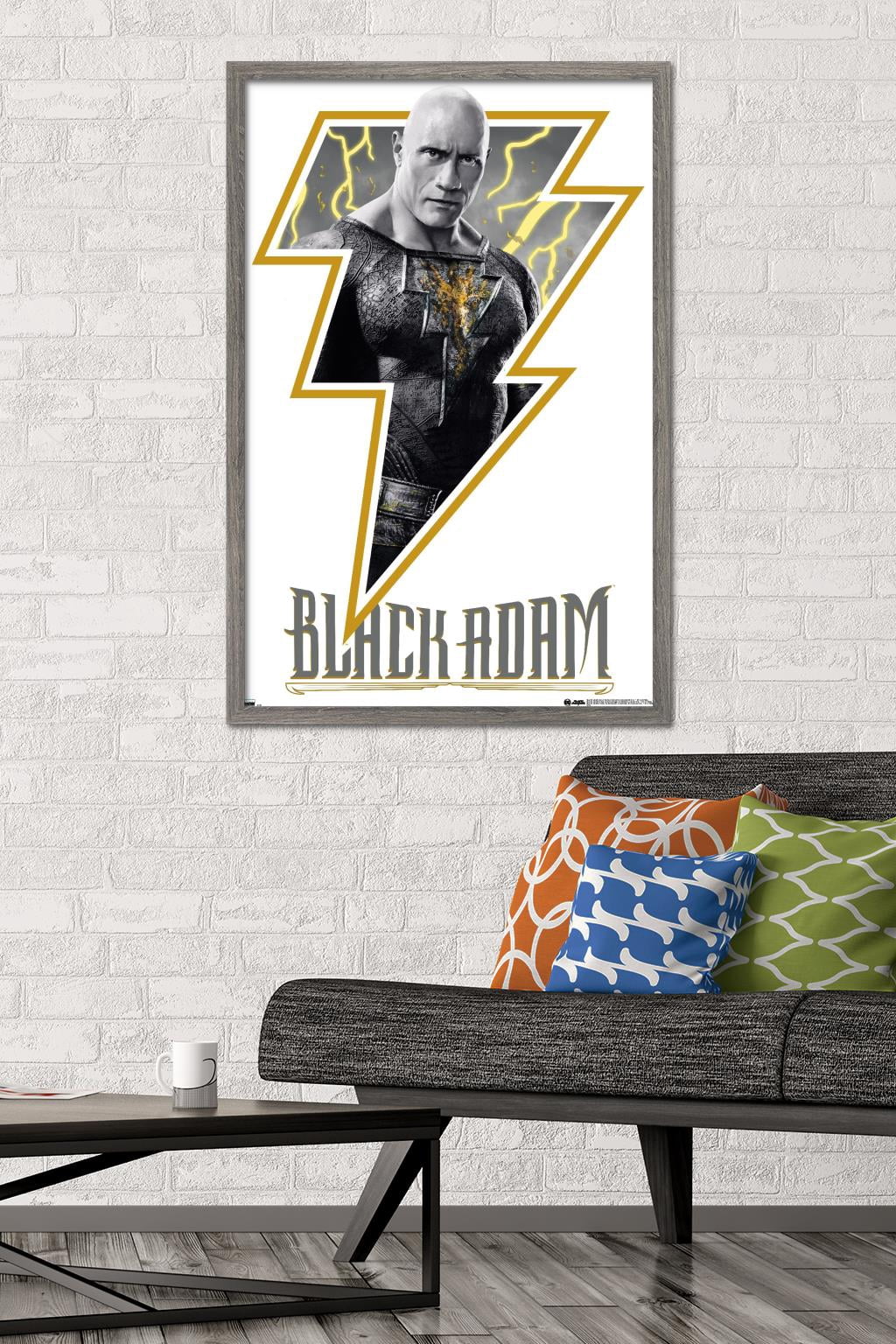 DC Comics Movie Black Adam - Adam Wall Poster, 22.375" x 34" Framed