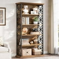 thumbnail image 4 of 71" Industrial Bookcase, 6-Tier Tall Bookshelf with Metal Frame, Freestanding Open Storage Shelves, 4 of 5