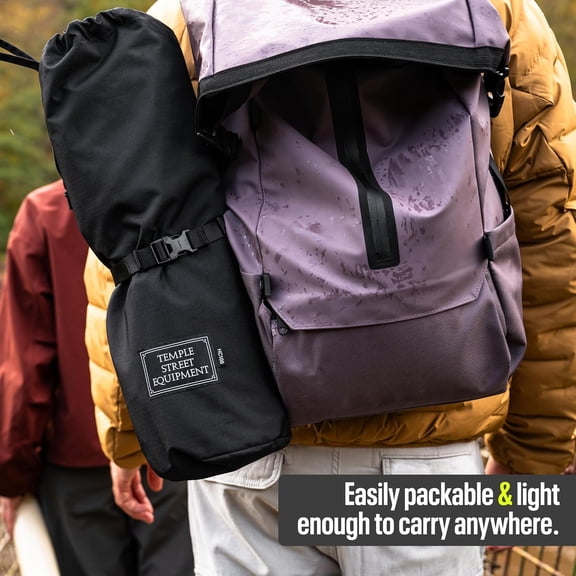 HC100 Camping Chair, 3.36lbs Lightweight Folding Chair with Cup Holder, Portable and Easy to Carry for Camping, Beach, Hiking, Urbain, Festival or Garden (Black)