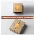 thumbnail image 4 of Uxcell Wax Seal Stickers Gold Tone, 50pcs Envelope Sealing Adhesive Backing Letter M, 4 of 6