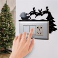 thumbnail image 2 of Gibobby Navidad 6D Elks Trineo Acrílico Espejo Pegatina Interruptores para el Pegatina de pared decorativa Puerta Esquina Decoración Navidad DIY(B), 2 of 5