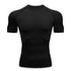 thumbnail image 1 of Camisetas de compresión de manga corta frescas y secas para hombre, camisetas deportivas, camisetas de entrenamiento atlético, camisetas negras M, 1 of 14