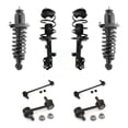 thumbnail image 1 of Transit Auto Front Rear Complete suspension Strut & TQ sway Bar Link Kit (8Pc) for Car Toyota Matrix Pontiac Vibe Excludes Wheel Drive AWD - Left Right Side (Driver Passenger) KSS-107863, 1 of 2