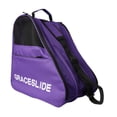 thumbnail image 2 of Bolsa de almacenamiento de patines en línea, transportista, bolsa de 3 capas, cremallera de gran capacidad, bolso de hombro, bolsa de zapatos de Púrpura, 2 of 8