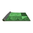 thumbnail image 2 of Ahgly Company Indoor Round Abstract Emerald Green Modern Area Rugs, 8' Round, 2 of 4