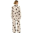 thumbnail image 2 of SCRAWLGOD Valentine's Day Decor Dachshund Paws Heart Print Beige Women's 2 Piece Outfits Casual Long Sleeve Turtleneck Sweatshirts Wide Leg Pants with Pockets Fashion Comfy Tracksuit Sets, XS, 2 of 7