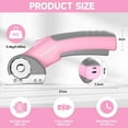 thumbnail image 4 of Pink Cordless Electric Scissors, 4V Rechargeable Powerful Shears Cutting Tool for Fabric, Leather, Carpet and Cardboard, Power Rotary Cutters for Sewing, Scrapbooking, Crafting, 4 of 6