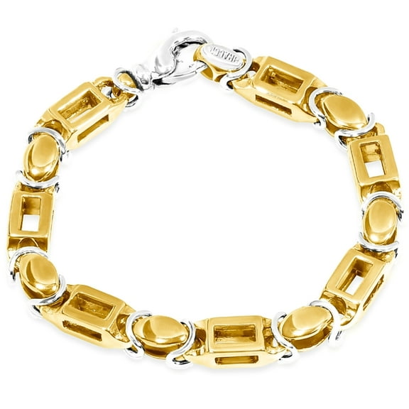 Pompeii Men's Link 14k Gold (61gram) or Platinum (99gram) 6-8mm Bracelet 8.5" (,)