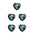 thumbnail image 1 of Langgg Natural Moonstone Heart Shape Stone - For DIY Bracelets And Necklaces Labradorite Palm Stone 5Set, 1 of 6