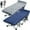 Strip Blue w/ 2 Sided Mattress (2 PACK), variant on SLSY XXL Folding Bed with 3.3 Inch 2 Sided Mattress & Carry Bag for Adults & Kids, Oversized XXL Camping Cot, Sleeping Cot, Folding Guest Bed, Heavy Duty Supports 900 Lbs