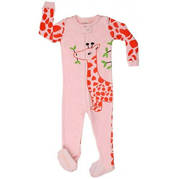 Elowel Pajamas Elowel Baby Girls footed "Giraffe" pajama sleeper 100