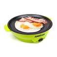 thumbnail image 2 of Parrilla Comal Sartén eléctrico Antiadherente 2 Temp American 6022 verde 1 AMERICAN 6022, 2 of 5