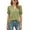 Olive Green, variant on New Women's Casual V-Neck Solid Color Puff Sleeve Loose T-Shirt