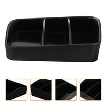 OFFIGAM Black PVC Creamer and Sugar Holder Storage Box Organizer Set for Kitchen Counter and Pantry