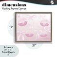 thumbnail image 4 of Stupell Industries Glam Dreamy Bows & Lips Brown Floating Frame Canvas Art, 21 x 17, by Kim Allen, 4 of 8