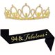 thumbnail image 1 of wonima44 Mayin Happy 60th Birthday Tiara and Sash Gifts Women Party Favor Supplies, 1 of 1