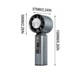thumbnail image 3 of 2026 Turbine-Powered Handheld Fan Fan With Ultra Long Battery Life And Stepless Speed Adjustable Coolings Small Desktop Mini Electric Fan, Portable And Silent For Office Trip Outdoor, 3 of 8