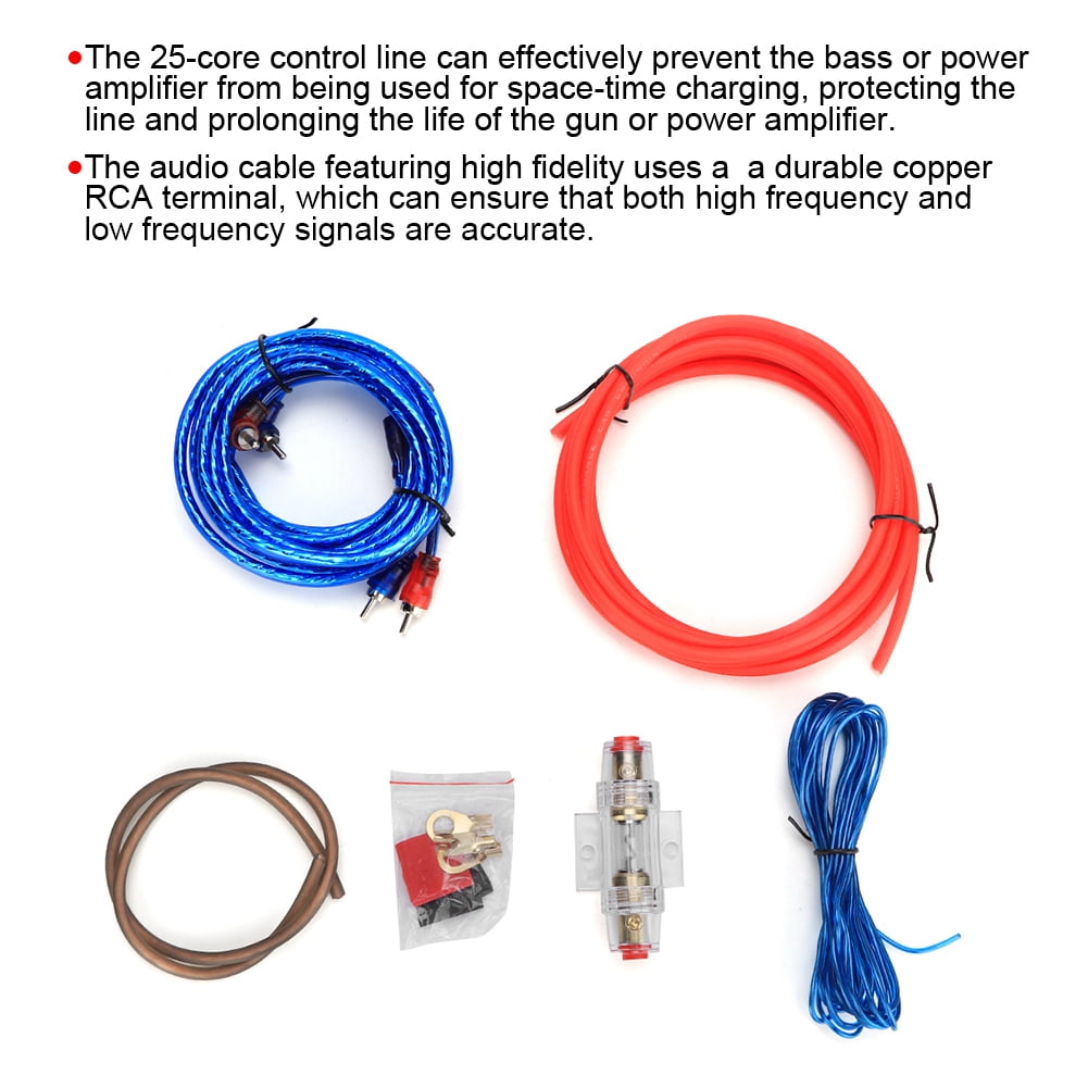 Faible prix 4 couleurs peuvent choisir le fil de masse audio de voiture Kit  de câbles de batterie Audio de haute qualité - Chine Le président, câble  audio de voiture câble haut-parleur