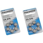 Renata Hearing Aid Battery ZA 675 Maratone Zinc Air Hearing Aid Pack of 6 Pcs (2 Pack of ZA 675)