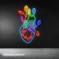 thumbnail image 2 of Glowneon The Heart Flower Neon Sign, The Heart Love Led Sign, The Heart Love Decor Sign, 2 of 4