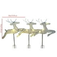 thumbnail image 3 of EUDIDV Xmas Tree Decor Christmas Metal Iron Three Piece Glowing Deer Garden Insert Glowing Deer Patio Decoration Christmas Glowing Deer Set Decoration Christmas Ornaments, 3 of 5