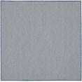 thumbnail image 2 of Nourison Courtyard Indoor/Outdoor Ivory Blue 4' x Square Area Rug (4 Square), 2 of 9