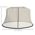 thumbnail image 2 of Moustiquaire de 7,5 Pieds pour Parasol - Filet Anti-Insectes Beige pour Patio Extérieur avec Porte Zippée / Couverture de Table de Jardin pour Ombre et Protection, 2 of 7