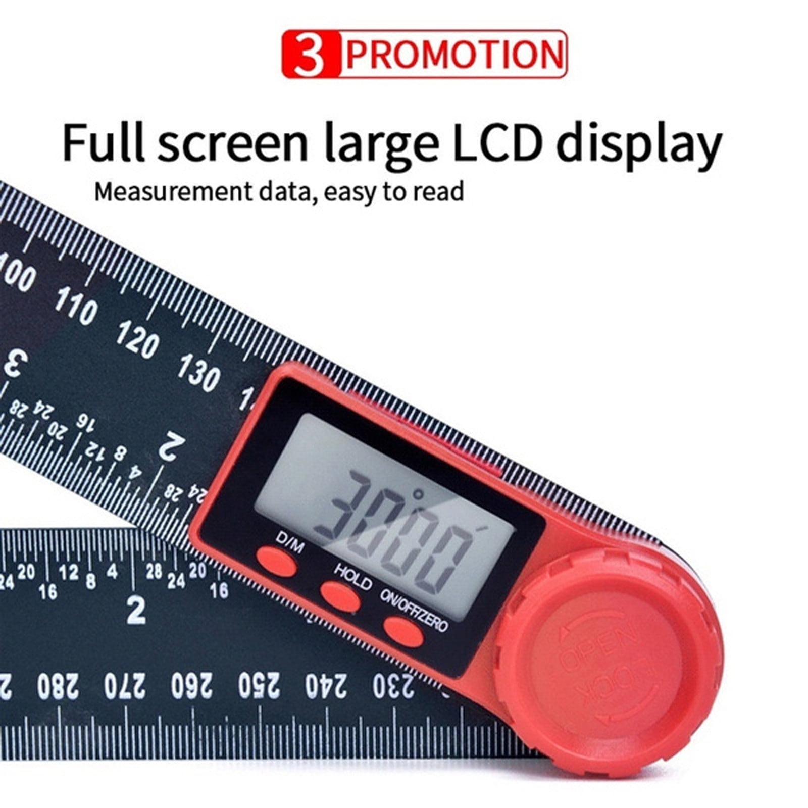 2-In-1 Digital Angle Meter Inclinometer Digital Angle Ruler Measuring Tool Digital Protractor for Woodworking, Carpenter, Construction, DIY Tools