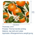 thumbnail image 5 of Tangerine Square Non-Slip Rubber Bottom Printed Desk Mat Mouse Mat Gaming Mousepad Desk Pad - 8.3x9.8 Inch, Suitable for Office and Gaming, 5 of 6
