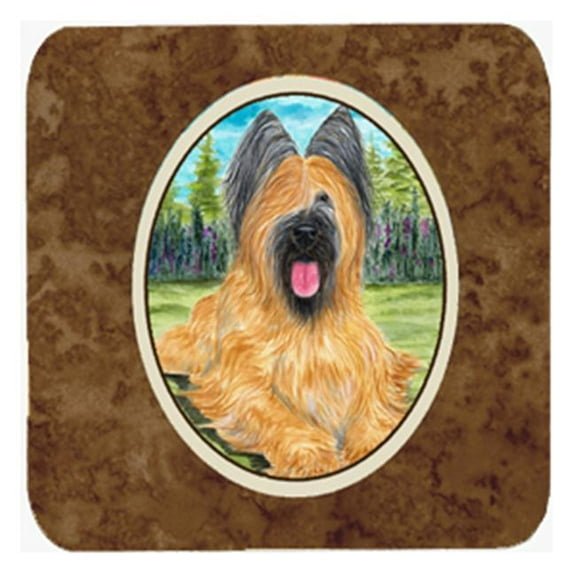 Briard Foam Coasters - Set 4