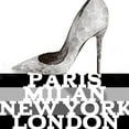 thumbnail image 3 of Loreth, Lanie 12x12 Black Modern Framed Museum Art Print Titled - Silver Penthouse Stiletto, 3 of 5