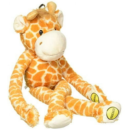 Multipet Swingin 19-Inch Large Plush Dog Toy with Extra Long Arms and Legs with Squeakers