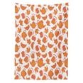 thumbnail image 3 of Ambesonne Tea Tablecloth Rectangular Table Cover, Old Fashioned Antique Teapots, 52"x70", Orange Rust White, 3 of 4