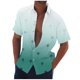 thumbnail image 2 of Blusa y camisa de manga corta con cuello vuelto Camisa casual para hombre Camisa de bolos vintage de manga corta Camisas de verano de playa cubana Camisa con botones Blusa para hombre Poliéster, 2 of 5