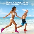 thumbnail image 5 of Nordic Essentials Waterproof Neoprene Beach Socks 2 Pairs UV Protection Pink & Red Small, 5 of 10