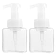 thumbnail image 1 of MasteelfCA 2pcs Plastic Sanitizer Bottles Make-up Containers Square Lovely Storage Bottles, 1 of 8