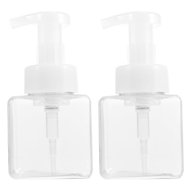 MasteelfCA 2 Pcs Bouteilles de Désinfectant en Plastique Contenants de Maquillage Carrés Bouteilles de Rangement Adorables