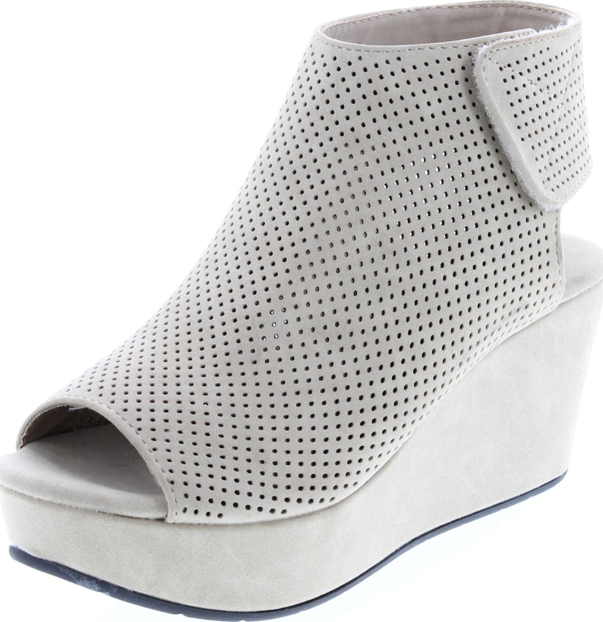 Pierre Dumas Womens Natural-2 Backless Slip-On Chunky Stacked Heel Fashion Mule Bootie 