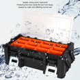 thumbnail image 4 of Small Parts Storage Box, Large Capacity Small Parts Organizer PP Aluminum Alloy  for Garage RV Workbench, 4 of 7