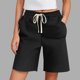thumbnail image 1 of mfyjkho Pantalones Cortos De Gimnasio, Pantalones Casuales Versátiles De Cintura Elástica De Color Liso Para Mujer De Primavera Pantalones Cortos Para Mujer Xxl, 1 of 6