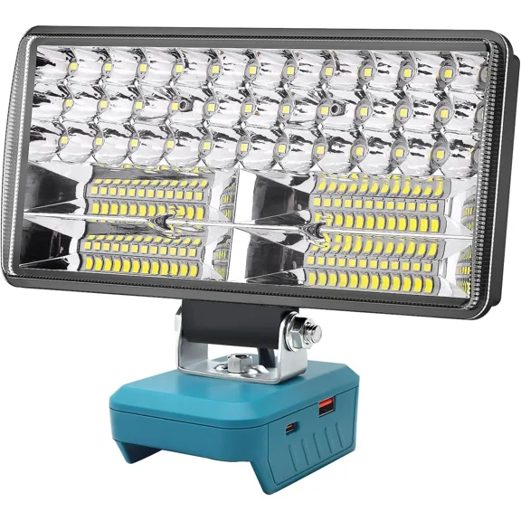 LED Work Light 38W 6000LM Flashlight Emergency Lights For Makita 18v LXT Battery